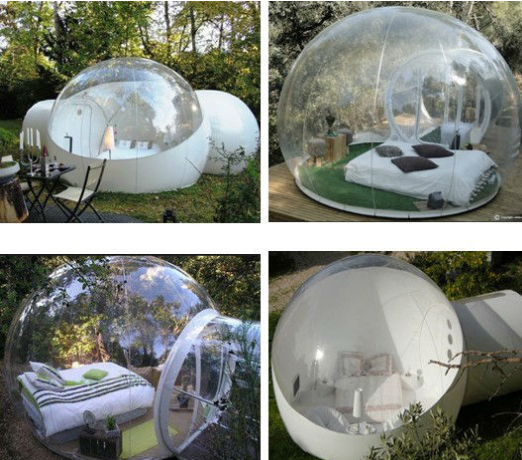 पानी पर कस्टम मेड पारदर्शी Inflatable बुलबुला तम्बू