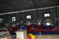 Silver Mirror Inflatable Advertising Balloons For Party Show , Party Show Mirror Balloon