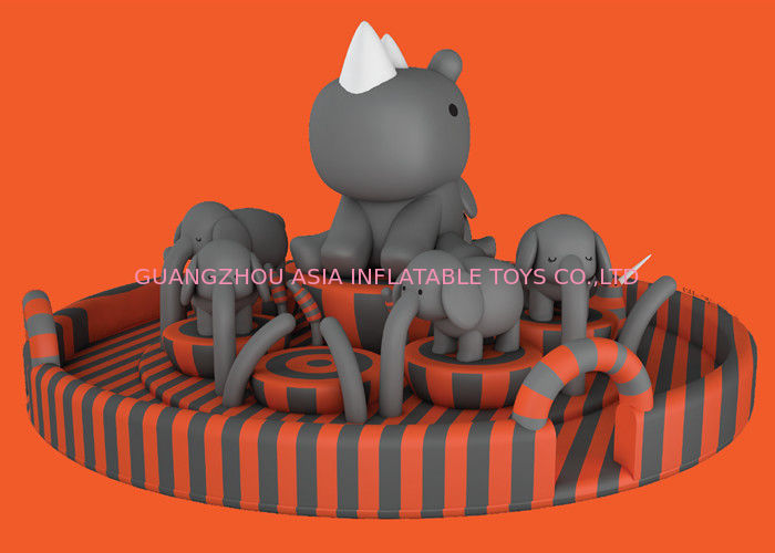Pig Inflatable Bounce House For Playground Double Stitching Inside And Outside