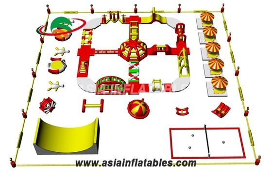 खेल Arenas के लिए अनुकूलित रंग बच्चों Inflatable पानी पार्क